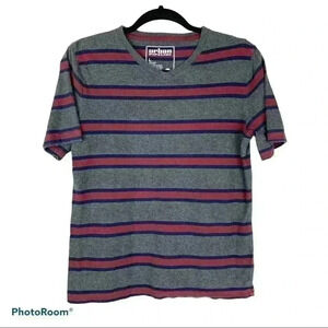 Kids Urban Pipeline Striped V-Neck Tee Shirt